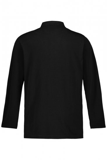 JP1880 799230 Polo de manga comprida Preto - Pólos - Pólos Tamanhos Grandes Homem