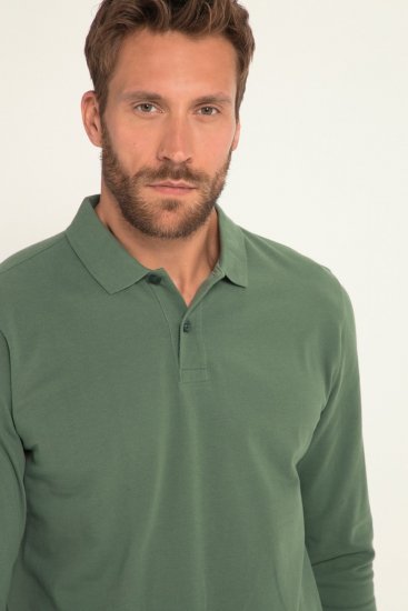 JP1880 Polo Shirt Long Sleeve Pique Cactus - Pólos - Pólos Tamanhos Grandes Homem