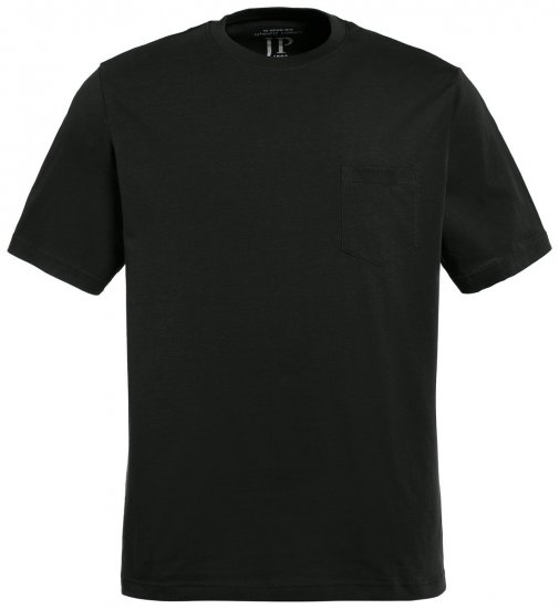 JP1880 799997 T-shirt com bolso no peito Preto - T-shirts - T-shirts Homem Tamanhos Grandes