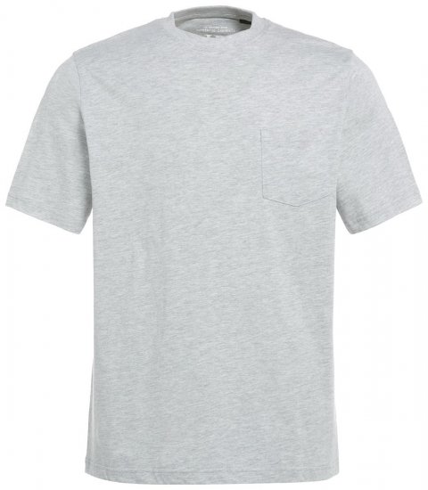 JP1880 799997 T-shirt com bolso no peito Cinzento mesclado - T-shirts - T-shirts Homem Tamanhos Grandes