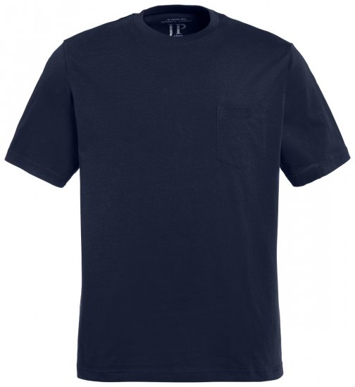 JP1880 799997 T-shirt com bolso no peito Azul noite - T-shirts - T-shirts Homem Tamanhos Grandes