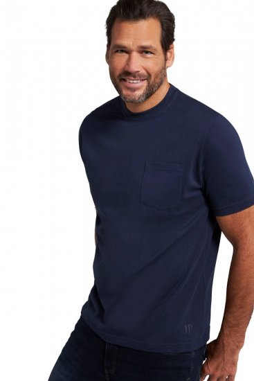 JP1880 799997 T-shirt com bolso no peito Azul noite - T-shirts - T-shirts Homem Tamanhos Grandes