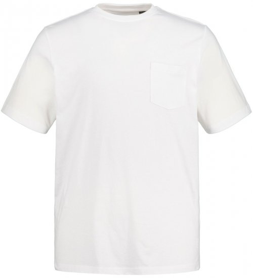 JP1880 799997 T-shirt com bolso no peito Branco - T-shirts - T-shirts Homem Tamanhos Grandes