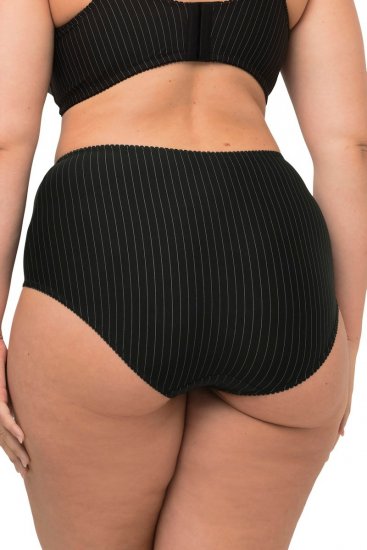 Ulla Popken 800279 Cuecas às riscas pack de 2 Preto - Cuecas - 