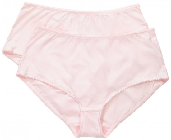 Ulla Popken 800279 Cuecas às riscas pack de 2 Rosa - Cuecas - 