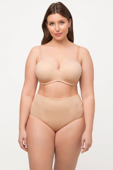 Ulla Popken 800498 Cuecas modeladoras de cintura alta Champanhe - Roupa modeladora - 