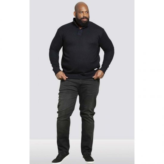 D555 Zane Sweater Navy - Sweatshirts & hoodies - Sweatshirt & Camisolas com Capuz tamanhos grandes