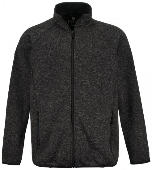 Jay-Pi 802394 Casaco polar de malha Preto TALL - TALL casacos - Casacos TALL para homens altos
