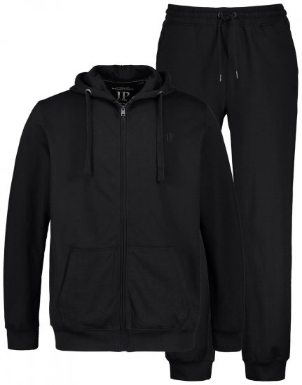 JP1880 802934 Conjunto de fato de treino com casaco com capuz e calças Preto - Fatos de treino - Fatos de treino homem tamanhos grandes