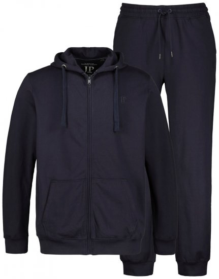 JP1880 802934 Conjunto de fato de treino com casaco com capuz e calças Azul-marinho - Fatos de treino - Fatos de treino homem tamanhos grandes