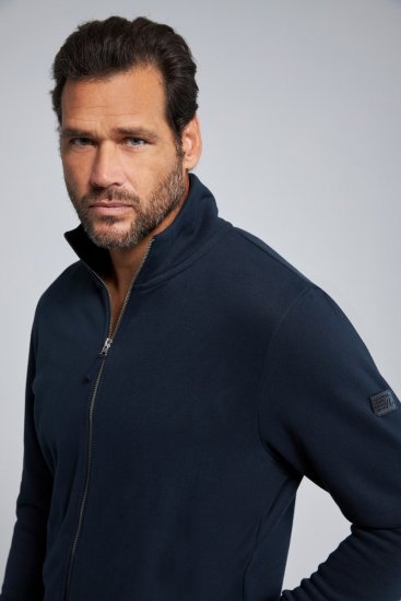 Jay-Pi 804180 Casaco de fato de treino com gola alta Azul-marinho - Sweatshirts & hoodies - Sweatshirt & Camisolas com Capuz tamanhos grandes
