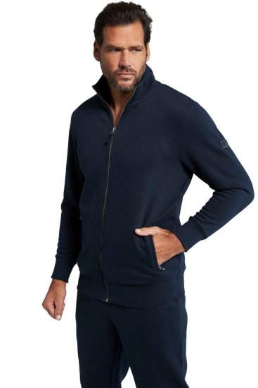 Jay-Pi 804180 Casaco de fato de treino com gola alta Azul-marinho - Sweatshirts & hoodies - Sweatshirt & Camisolas com Capuz tamanhos grandes