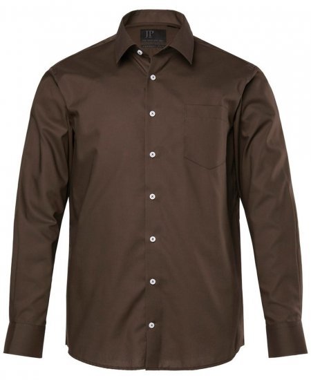 JP1880 Shirt Business Long Sleeve Brown - Camisas - Camisas Homem Tamanhos Grandes