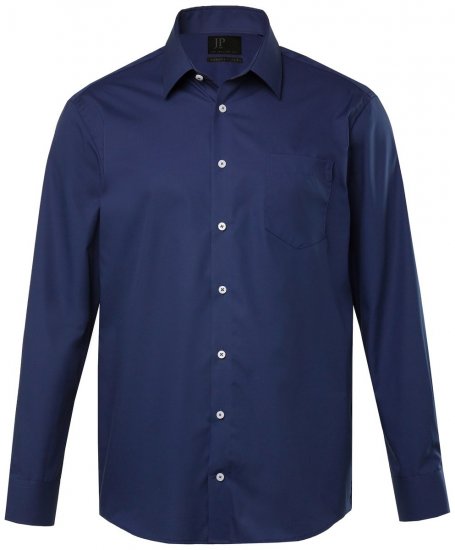 JP1880 804890 Camisa de vestir sem engomar manga comprida Azul-marinho TALL - TALL camisas - Camisas TALL para Homens Altos