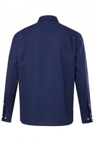 JP1880 804890 Camisa de vestir sem engomar manga comprida Azul-marinho TALL - TALL camisas - Camisas TALL para Homens Altos