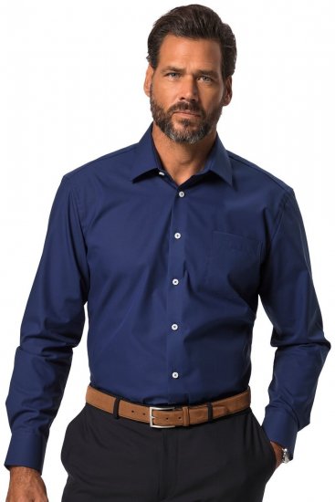 JP1880 Shirt Business Long Sleeve Navy - Camisas - Camisas Homem Tamanhos Grandes