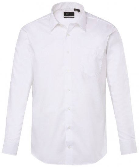 JP1880 804890 Camisa de vestir sem engomar manga comprida Branco - Camisas - Camisas Homem Tamanhos Grandes