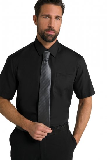 JP1880 804891 Camisa de manga curta Preto - Camisas - Camisas Homem Tamanhos Grandes