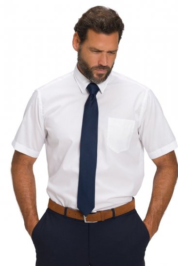 JP1880 804891 Camisa de manga curta Branco TALL - TALL camisas - Camisas TALL para Homens Altos