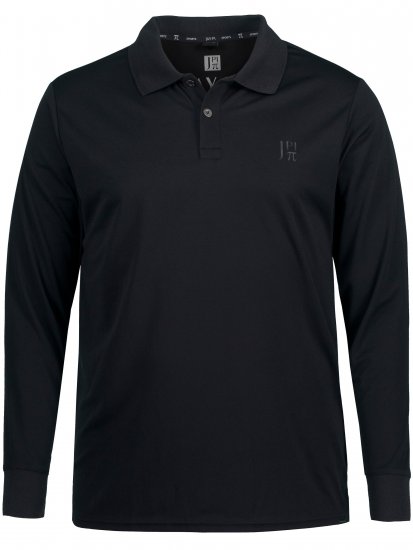 JP1880 Jay-Pi QuickDry Long Sleeve Golf Polo Shirt Black - Roupa Desportiva & Outdoor - Roupa Desportiva Tamanhos Grandes