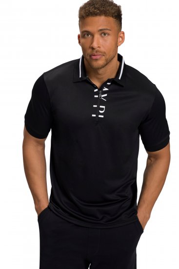 JP1880 Jay-Pi Golf Polo Shirt Black - Roupa desportiva & Outdoor - Roupa Desportiva Tamanhos Grandes