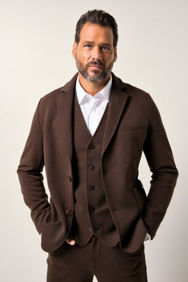 JP1880 New York Flexnamic Blazer em jersey Castanho escuro - Fatos - Fatos de Homem Tamanhos Grandes