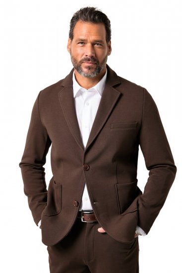 JP1880 New York Flexnamic Blazer em jersey Castanho escuro - Fatos - Fatos de Homem Tamanhos Grandes