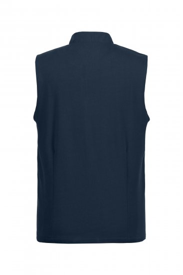 JP1880 Mottled Stretch Knit Stand-up Collar Vest Navy Blue - Casacos - Casacos Homem Tamanhos Grandes