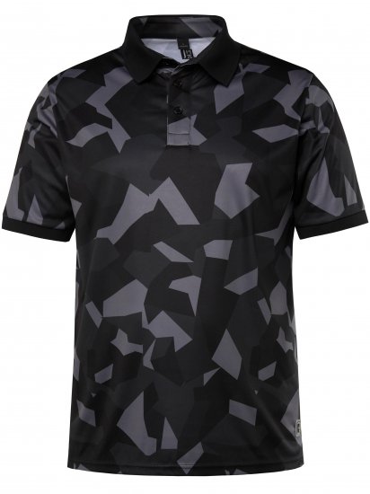 Jay-Pi QuickDry Golf Polo Shirt Camouflage Black - Roupa desportiva & Outdoor - Roupa Desportiva Tamanhos Grandes