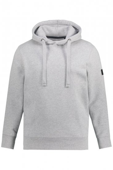 JAY-PI Hoodie with Soft Brushed Interior Grey - Sweatshirts & hoodies - Sweatshirt & Camisolas com Capuz tamanhos grandes