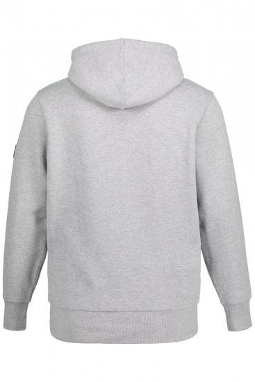 JAY-PI Hoodie with Soft Brushed Interior Grey - Sweatshirts & hoodies - Sweatshirt & Camisolas com Capuz tamanhos grandes