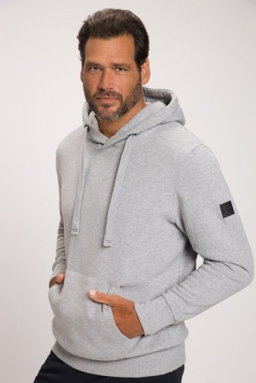 JAY-PI Hoodie with Soft Brushed Interior Grey - Sweatshirts & hoodies - Sweatshirt & Camisolas com Capuz tamanhos grandes