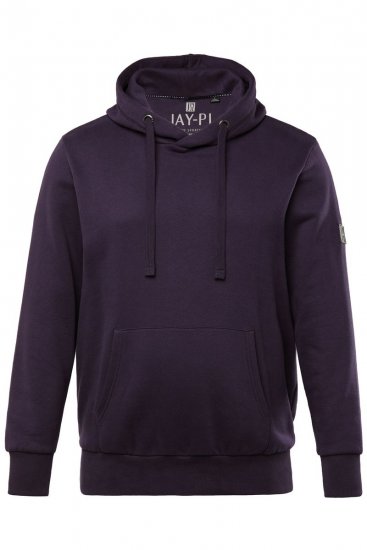 JAY-PI Hoodie with Soft Brushed Interior Purple - Sweatshirts & hoodies - Sweatshirt & Camisolas com Capuz tamanhos grandes