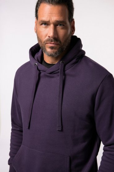 JAY-PI Hoodie with Soft Brushed Interior Purple - Sweatshirts & hoodies - Sweatshirt & Camisolas com Capuz tamanhos grandes