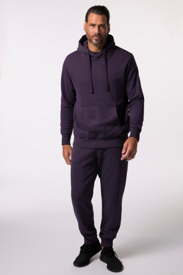 JAY-PI Hoodie with Soft Brushed Interior Purple - Sweatshirts & hoodies - Sweatshirt & Camisolas com Capuz tamanhos grandes