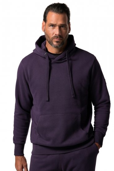 JAY-PI Hoodie with Soft Brushed Interior Purple - Sweatshirts & hoodies - Sweatshirt & Camisolas com Capuz tamanhos grandes