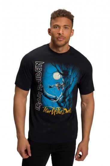 JP1880 Iron Maiden Graphic Comfort Fit Band T-Shirt Black - T-shirts - T-shirts Homem Tamanhos Grandes
