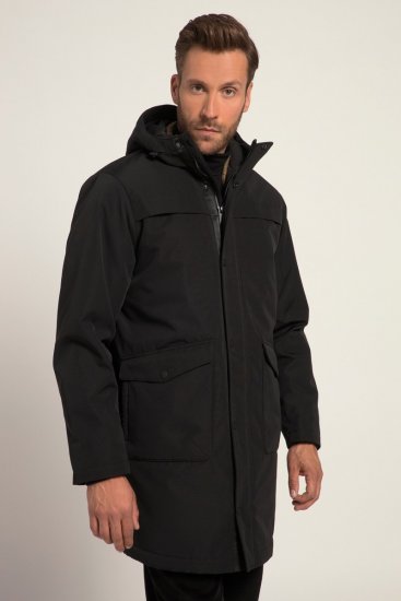 JP1880 Parka Warm Sleeves with Windcuffs Black - Casacos - Casacos Homem Tamanhos Grandes