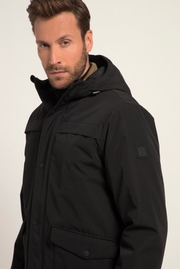 JP1880 Parka Warm Sleeves with Windcuffs Black - Casacos - Casacos Homem Tamanhos Grandes