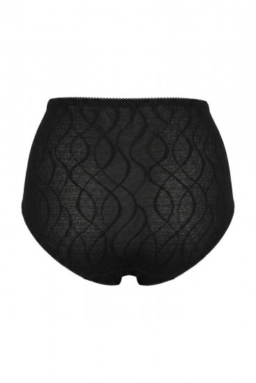 Ulla Popken 809385 Cuecas modeladoras com renda Preto - Roupa modeladora - 
