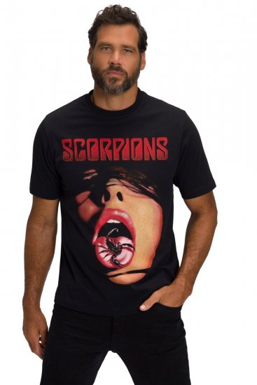JP1880 Scorpions Graphic Comfort Fit Band T-Shirt Black - T-shirts - T-shirts Homem Tamanhos Grandes