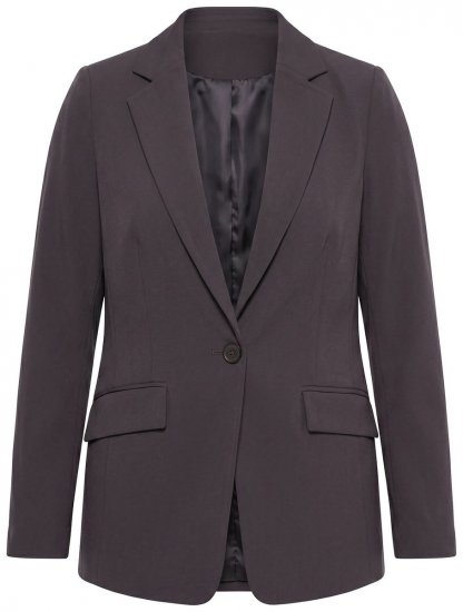 Ulla Popken 811944 Blazer clássico Castanho mogno - Blazers e Coletes - Blazers em Tamanhos Grandes