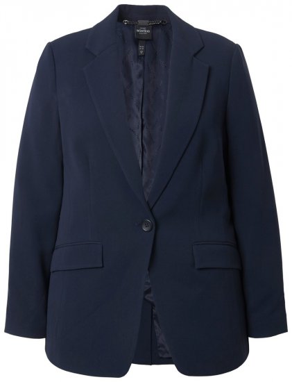 Ulla Popken 811944 Blazer clássico Azul-marinho - Blazers e Coletes - Blazers em Tamanhos Grandes