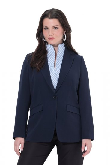 Ulla Popken 811944 Blazer clássico Azul-marinho - Blazers e Coletes - Blazers em Tamanhos Grandes