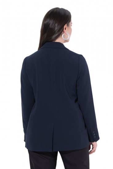 Ulla Popken 811944 Blazer clássico Azul-marinho - Blazers e Coletes - Blazers em Tamanhos Grandes