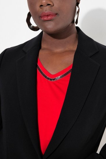 Ulla Popken 811944 Blazer clássico Preto - Blazers e Coletes - Blazers em Tamanhos Grandes