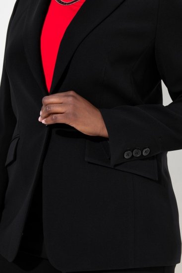 Ulla Popken 811944 Blazer clássico Preto - Blazers e Coletes - Blazers em Tamanhos Grandes