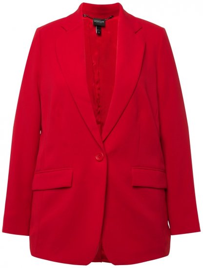 Ulla Popken 811944 Blazer clássico Vermelho - Blazers e Coletes - Blazers em Tamanhos Grandes