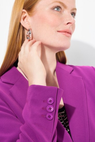 Ulla Popken 811944 Blazer clássico Ameixa - Blazers e Coletes - Blazers em Tamanhos Grandes