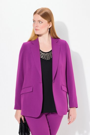 Ulla Popken 811944 Blazer clássico Ameixa - Blazers e Coletes - Blazers em Tamanhos Grandes